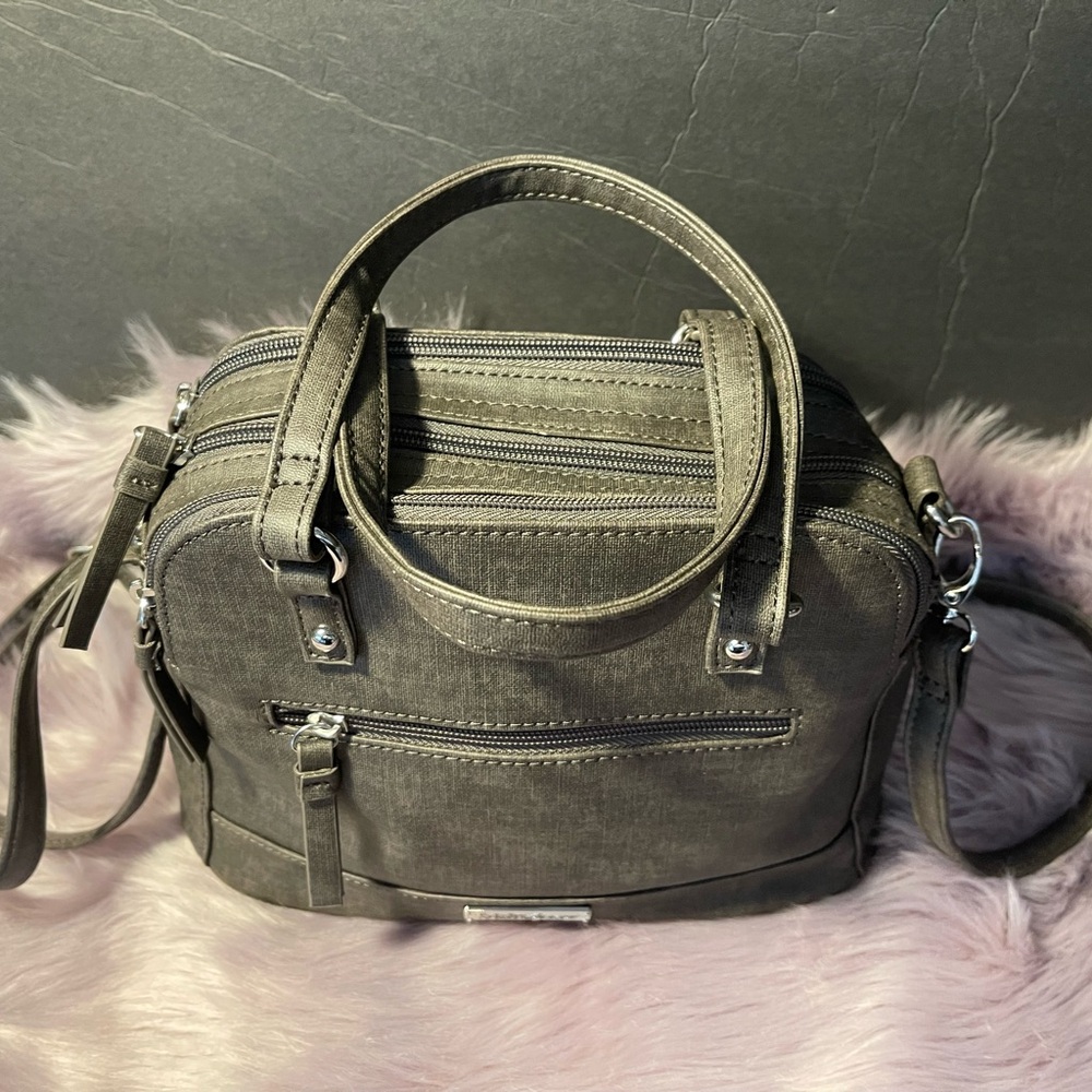 Chic Gray multi-use Satchel Bag - Picture 6 of 12